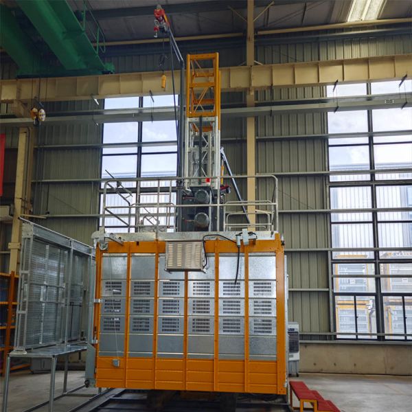 Buy CE Certified Construction Site Hoist Capacity 800kg 3200kg Single Mast Main Girder Form Ensuring Safe Material Lifting at wholesale prices