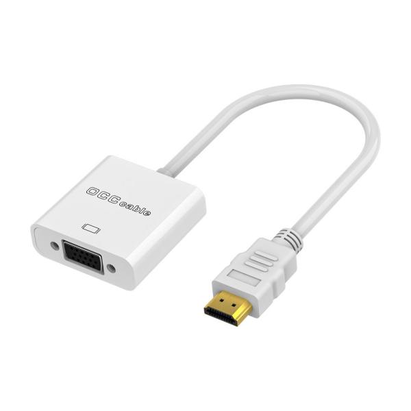 Buy 0.1m Cable HDMI To VGA Adapter Male To Female For Computer Desktop Laptop PC Monitor Projector at wholesale prices