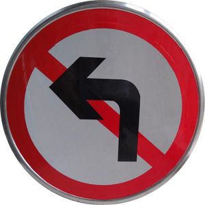Custom Road Safety Hazard Traffic Warning Signs with Steel Material