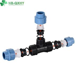 PP Compression Fitting Plastic Union Ball Valve Foot Valve Butterfly Valve Top