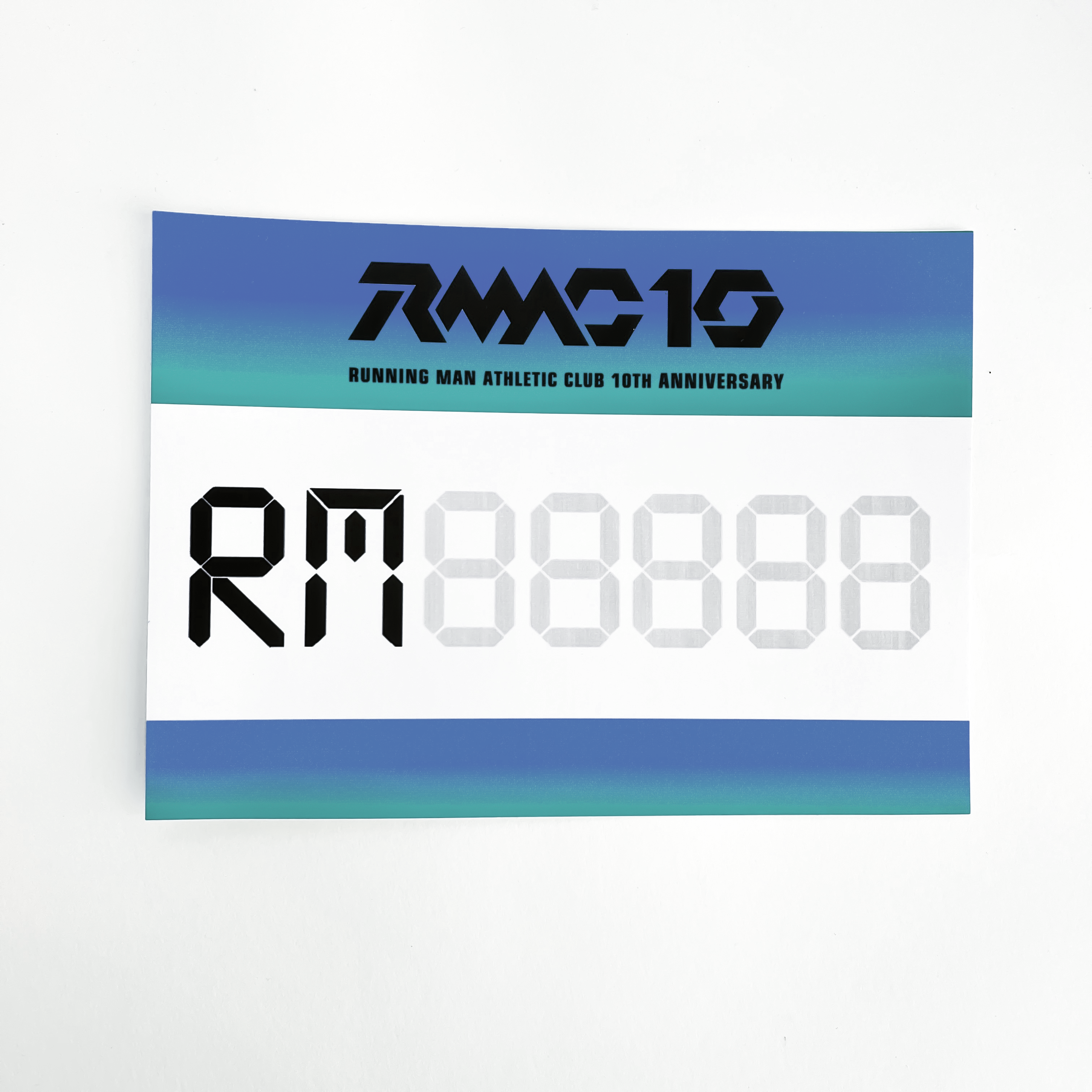 Tyvek Race Bib Numbers 210mm Screen Printed Customizable