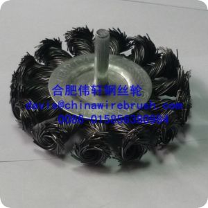China Knot Wire Wheel Brush, Shaft-mounted on sale