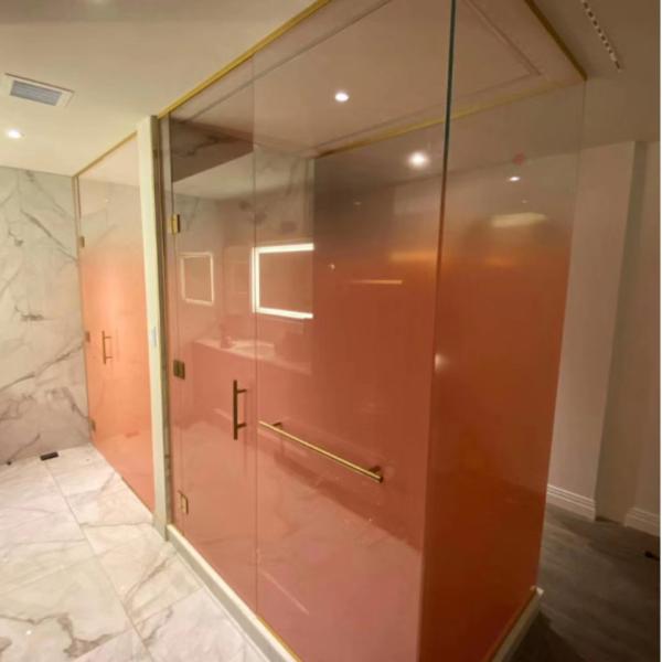 3300x13000mm Tempered Art Glass Colorful UV Printing Gradient Change Building