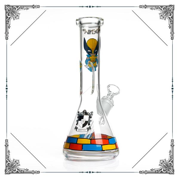 Wol Verine Glass Beaker Bong Smoking Water Pipe Heady Glass Bongs Hookah Pipes