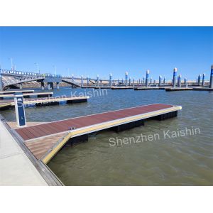 Aluminum Alloy Floating Dock Manufacturer Waterproof WPC Decking Rubber Fender