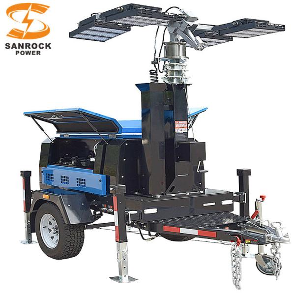6kw/7.5kw Portable Diesel Light Tower 230VAC / 240VAC Trailer Mounted Light Towers