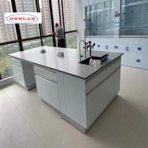 China Standard Chemistry Lab Bench with As Drawing and Number of Doors as Specified on sale