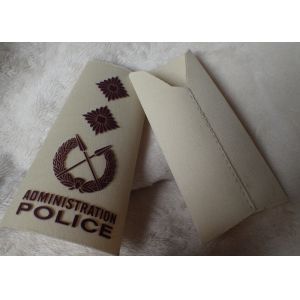 High Density Screen Printed Clothing Labels Police Shoulder Patches