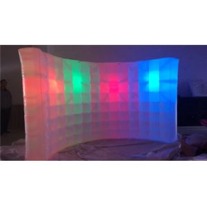 Commercial Party Wedding Large Inflatable Photo Wall With LED Light