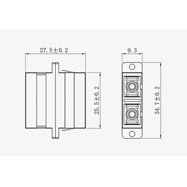 700 3 Duplex Fiber Optic Couple SC SM MM OM3 OM4 DX Low Insertion Loss