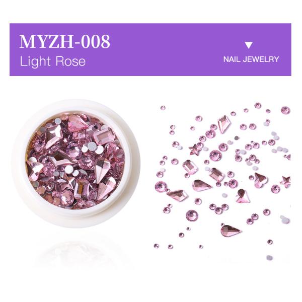 See Details Flat Bottom Mix Shape Glass Nail Diamond Rhinestones for Nail Art from Yiwu