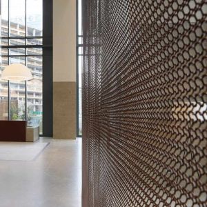 Stainless Steel Ring Mesh Curtain With 2.2kg/m2 Weight