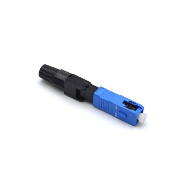 CATV Pre - Polished Fiber Connectors , Blue Field Installable Fiber Optic Connector