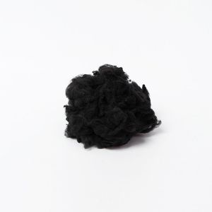 Black Recycled Polyester Staple Fiber Needle Punched Nonwoven Use