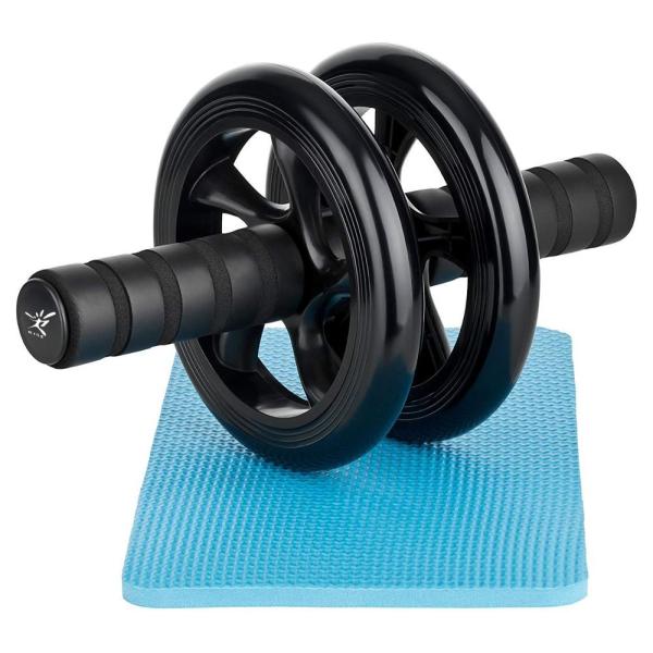 Buy Pro Quality Home Gym Exercise Wheel Ab Roller With Thick Foam Handles And Soft Kneeling Mat at wholesale prices
