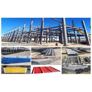 White Panel Cost Effective Steel Workshop Construction