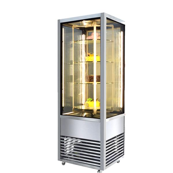 Buy 2~8°C Upright Aluminium Frame Glass Dessert cake Showcase at wholesale prices