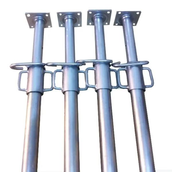 Construction Steel Prop with Silver Coated Surface Treatment adjustable telescopic prop
