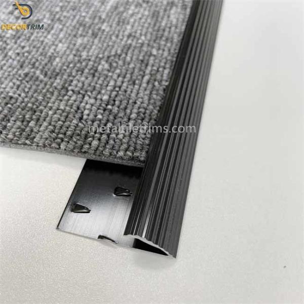 Buy Anodized Black Carpet Edge Transition Strip Trim 7.7mm Thickness at wholesale prices