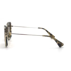 BS002M Acetate Metal Spectacles with polygonal eyeshape