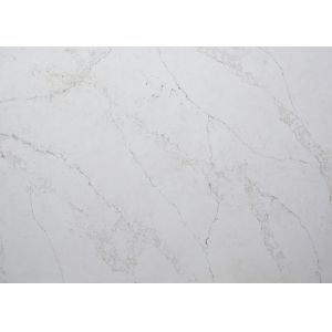 Quality Polished White 15MM Artificial Calacatta Quartz Stone With Kitchen for sale