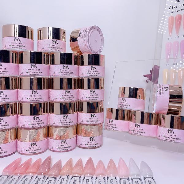 0.5oz Crystal Clear Jar Best Seller Wholesale Nail Dipping Pink Acrylic Powder