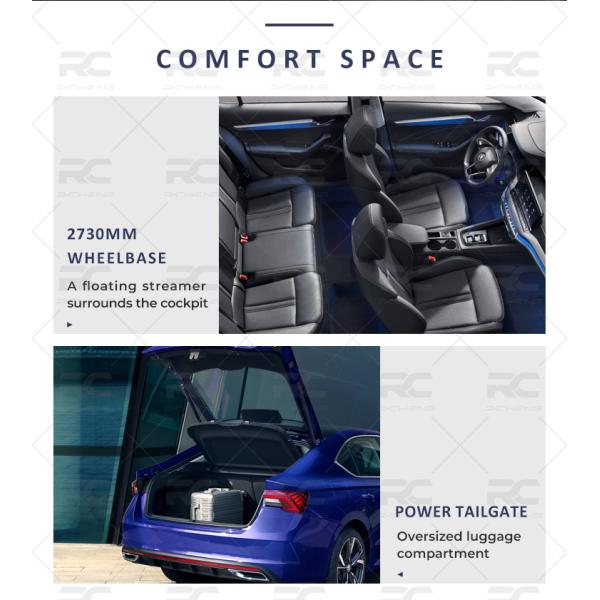 COMFORT SPACE 2730MMWHEELBASE A floating streamersurrounds the cockpit POWER TAILGATEOversized luggagecompartment