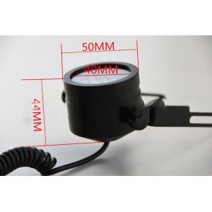 Angle adjustable stereo microscope illuminator oblique slanting led light