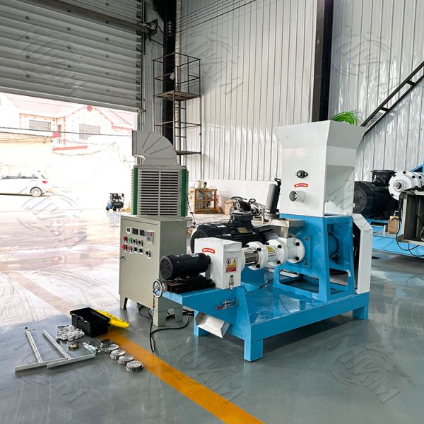 Fully Automatic Dog Pellet Food Processing Line PLC Controlled Extruder Making Machine for Fish