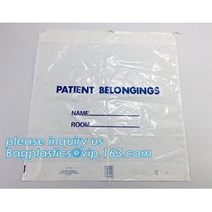 PERSONAL BLEONG BAGS, PATIENT BAGS, PATIENT BELONGING BAGS, DTRAWTAPE BAGS,