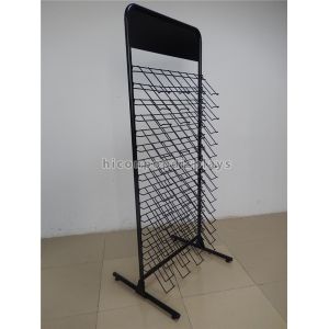 Metal Wood Tiles Display Racks , Indoor Floorstand Tiles Display Stand