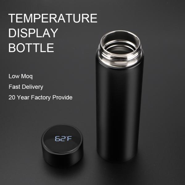 2022 Custom Color Stainless Steel Vacuum Insulated Smart Water Bottle LED Temperature Display Water Flasks