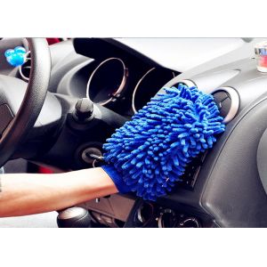 400gsm Coral Fleece Microfiber Wash Mitt , Microfiber Wash Mitt Customized