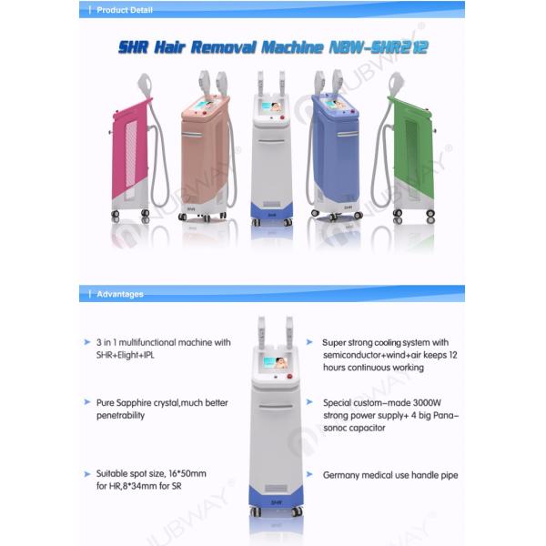 Nubway Professional ipl shr elight laser hair removal machine for sale