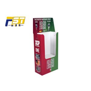 Advertising Rectangle Cardboard Dump Bins Portable Saving Labor Power For Milk