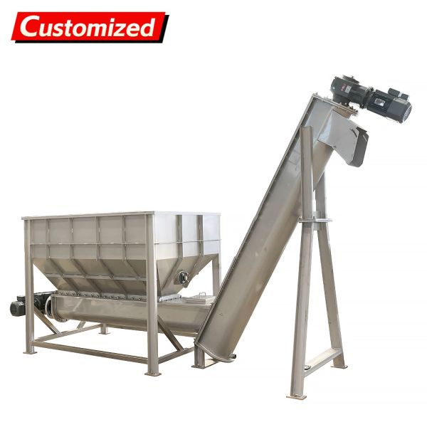 Buy Customized Helical Shaftless Screw Conveyor for Large Volume Material Transmission and Conveying Goods at wholesale prices