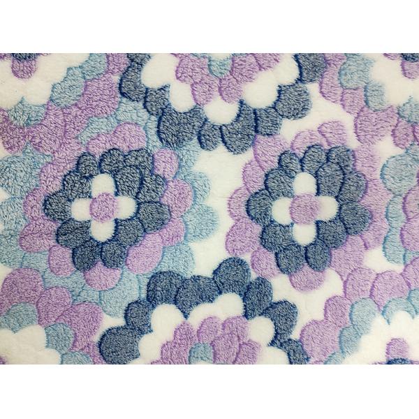 Bedding Blanket Flannel Fleece Fabric 280 gsm Printed Winter Cut Flowers