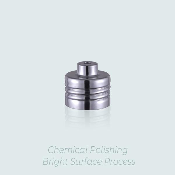 Hot Stamping Aluminum Cosmetic Parts Mini Size Airless Bottle Outside Base