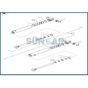 China 84404910 Steering Cylinder Seal Kit fpr Loader CNH 1021F 1021G on sale