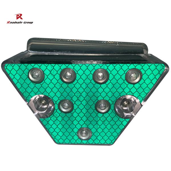 120mm Traffic Road Blinker Light Reflector Solar Road Delineator Posts With Base ODM