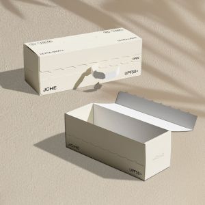 Custom Printed White Cardboard Gift Box for Cosmetics