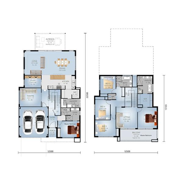 AS / NZS / USA Prefabricated Modular Homes Luxury Villa House Design For Sale