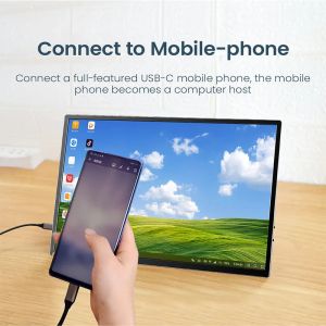 15.6 Inch 4K Type C HDR Portable Dual Screen Monitor Touch LCD Screen For PS5