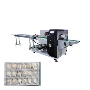 Servo motor temperature control Flow Wrapping Machine for puffed food nuts and