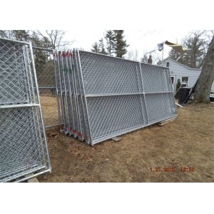 8'x12' temporary chain link fence panels diameter wire 11.5ga chain link mesh 2"