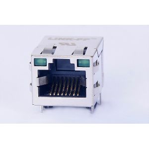 MagJack 10/100BaseT Magnetic RJ45 Jack G/G With Tab Up 0875-1G1T-P2