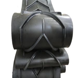 Herringbone Pattern Black Conveyor Belting 300-800mm Width