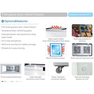 1680L Commercial Deep Refrigerator Cabinet Top Chest Deep Freezer