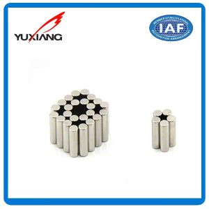 Quality Cylinder Neodymium Permanent Magnets 3mm*12mm Thick Diametrically Magnetised for sale