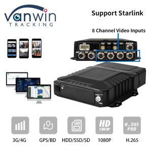 4G Starlink 1080P AHD 8 Channel Cars CCTV MDVR GPS 4G WIFI Camera System Mobile